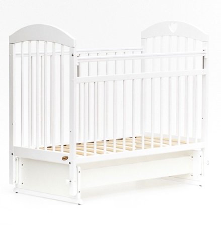 Кровать детская Bambini Комфорт M 01.10.20 белая купить,NaN