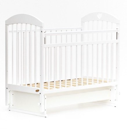 Кровать детская Bambini Комфорт M 01.10.20 белая купить,NaN