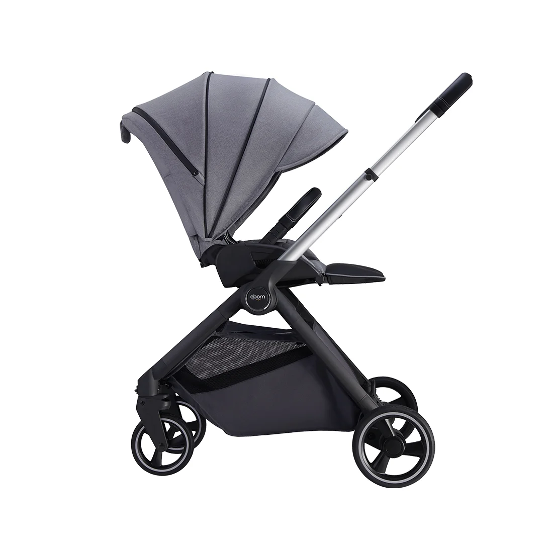 Коляска Qborn Kunpeng Two-way lightweight high landscape stroller Technology gray