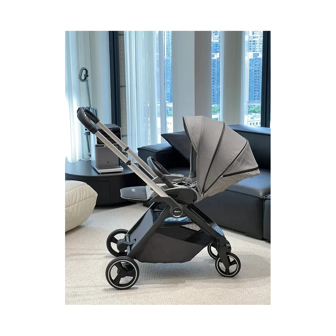 Коляска Qborn Kunpeng Two-way lightweight high landscape stroller Technology gray - ForteMarket Коляска Qborn Kunpeng Two-way lightweight high landscape stroller Technology gray купить,0