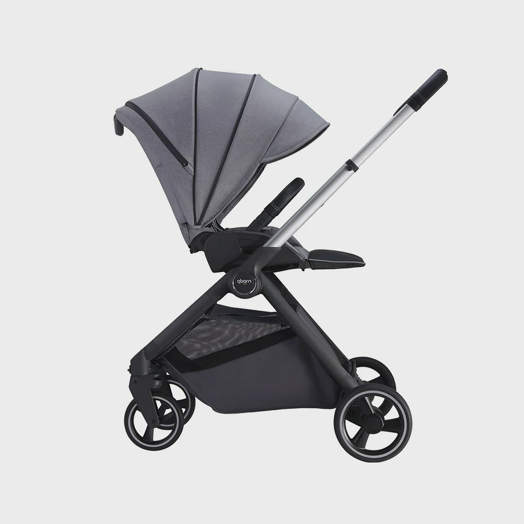 Коляска Qborn Kunpeng Two-way lightweight high landscape stroller Technology gray