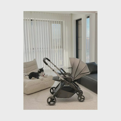 Коляска Qborn Kunpeng Two-way lightweight high landscape stroller Technology gray