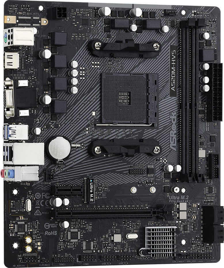 Материнская плата ASRock A520M-HVS купить,0