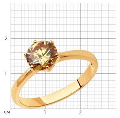 Кольцо Diamant 93-110-01633-2_16-5 размер 16.5 вес 1.98 г серебро, фианит купить,12312