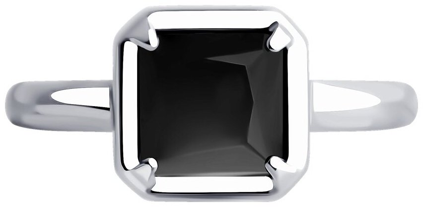 Кольцо Diamant 94-310-01915-1_18 размер 18 вес 1.92 г серебро, оникс купить,27702