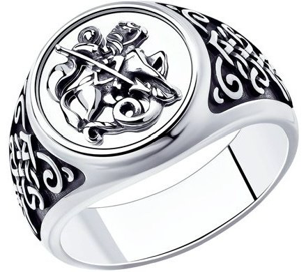 Кольцо Diamant 95-110-00935-1 размер 20 вес 6.97 г серебро, без вставок купить,NaN