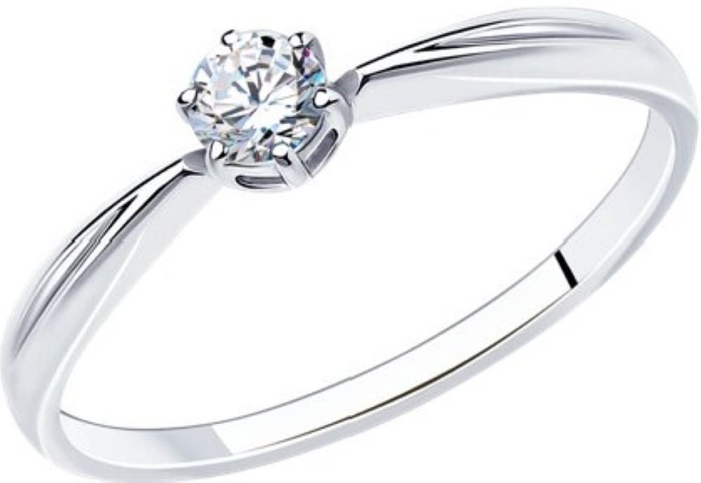 Кольцо Diamant 94-110-01376-1 размер 19 вес 1.09 г серебро, фианит купить,8123