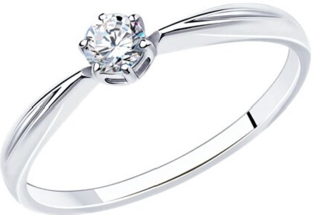 Кольцо Diamant 94-110-01376-1 размер 19 вес 1.09 г серебро, фианит купить,8123