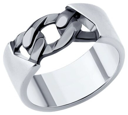 Кольцо Diamant 94-110-02125-1_23 размер 23 вес 9.24 г серебро, без вставок купить,NaN