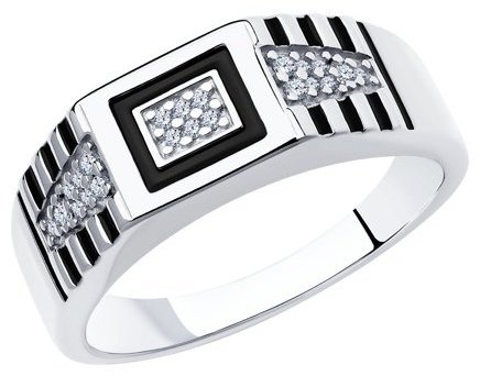 Кольцо Diamant 94-112-00722-1_20-5 размер 20.5 вес 4.61 г серебро, фианит купить,20708