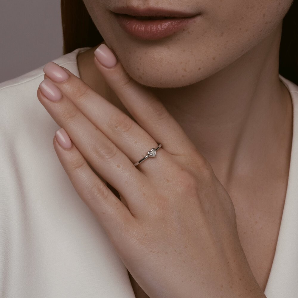 Кольцо Diamant 94-210-02099-1_165 размер 16.5 вес 1.505 г серебро, бриллиант купить,17442