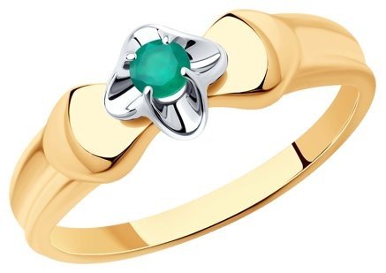 Кольцо Diamant 93-310-00974-1 размер 19 вес 1.98 г серебро, агат