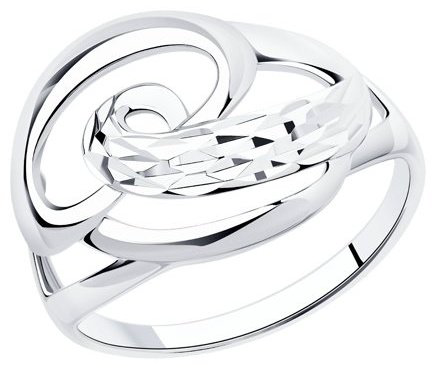 Кольцо Diamant 94-110-00879-1_19-5 размер 19.5 вес 1.95 г серебро, без вставок купить,11346