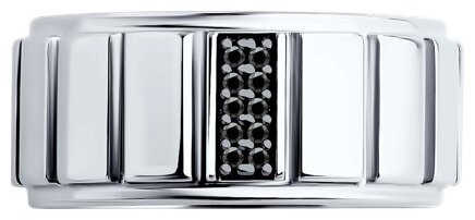 Кольцо Diamant 94-110-02156-1_s размер 18 вес 10.2 г серебро, фианит купить,54378