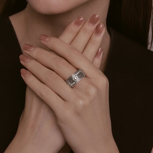 Кольцо Diamant 95-110-02132-1_s размер 21 вес 12.09 г серебро, без вставок купить,53352