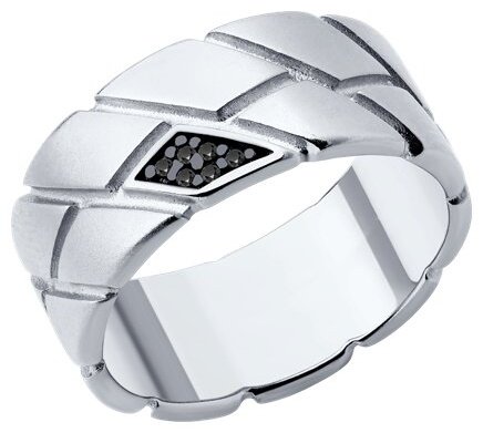 Кольцо Diamant 94-110-02157-1_18 размер 18 вес 8.2 г серебро, фианит купить,46170