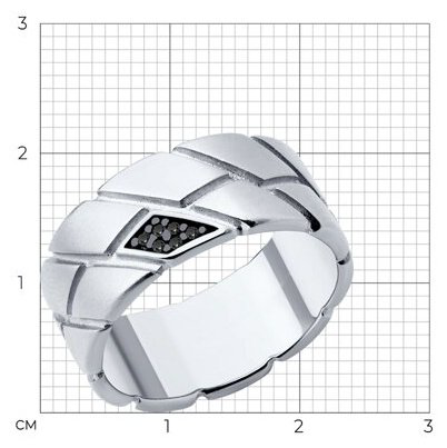 Кольцо Diamant 94-110-02157-1_18 размер 18 вес 8.2 г серебро, фианит купить,46170