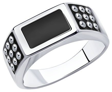 Кольцо Diamant 94-112-00716-1_20-5 размер 20.5 вес 6.03 г серебро, эмаль купить,34557