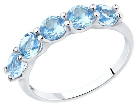 Кольцо Diamant 94-310-00588-1 размер 17 вес 1.42 г серебро, топаз купить,20054