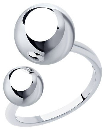 Кольцо Diamant 94-110-01477-1 размер 18 вес 4.04 г серебро, без вставок купить,NaN