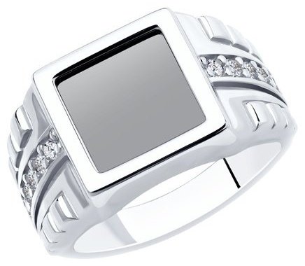 Кольцо Diamant 94-112-00497-1 размер 20 вес 5.74 г серебро, фианит купить,37017