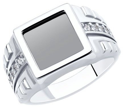 Кольцо Diamant 94-112-00497-1 размер 20 вес 5.74 г серебро, фианит купить,37017