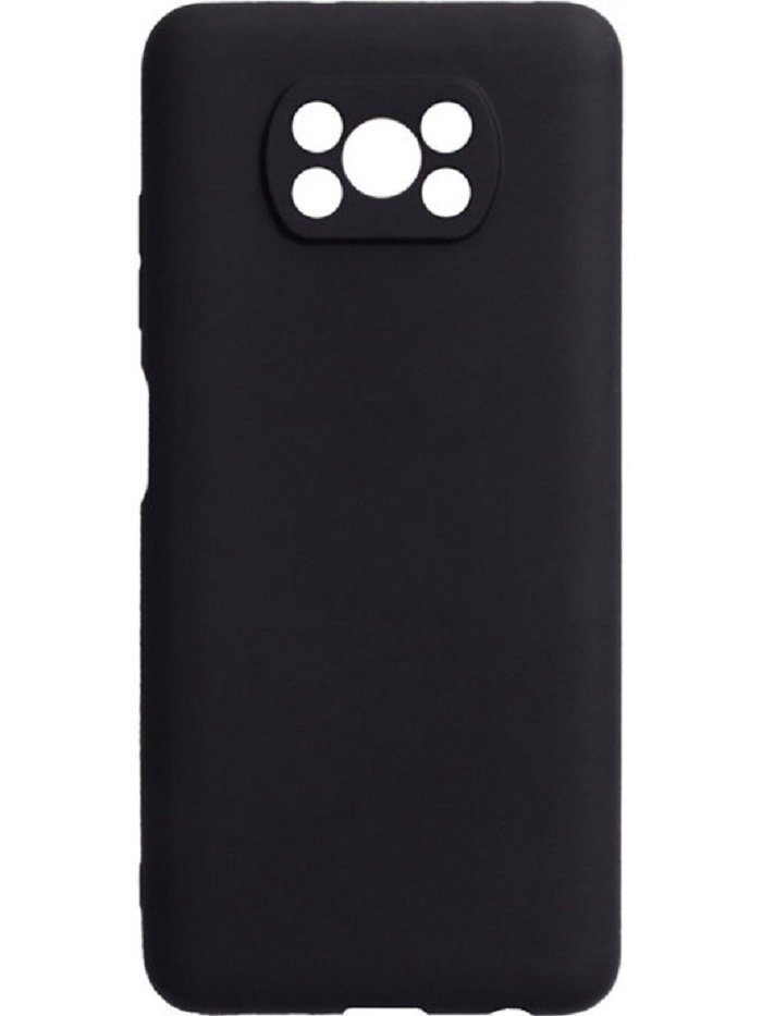 Чехол A-Case Silicon Case для Xiaomi Poco X3 Pro черный купить,NaN