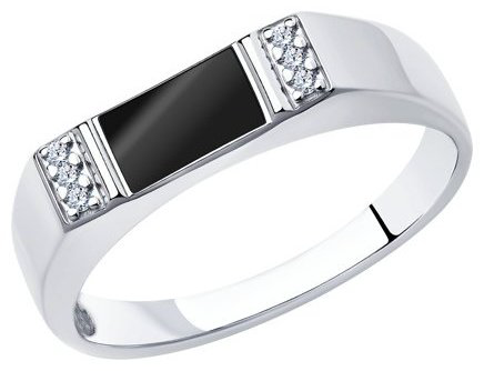 Кольцо Diamant 94-112-00757-1 размер 21 вес 3.75 г серебро, фианит купить,21063