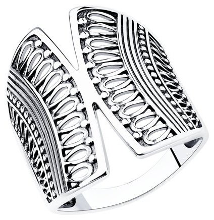Кольцо Diamant 95-110-01113-1 размер 19.5 вес 4.36 г серебро, без вставок купить,19592