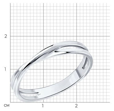 Кольцо Diamant 94-110-01570-1 размер 18 вес 2.02 г серебро, без вставок купить,10843