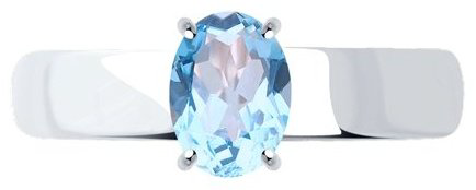 Кольцо Diamant 94-310-00626-1 размер 18 вес 1.72 г серебро, топаз купить,15287