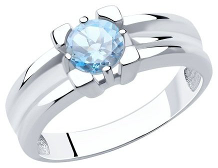 Кольцо Diamant 94-310-00593-1 размер 17 вес 2.4 г серебро, топаз купить,23999