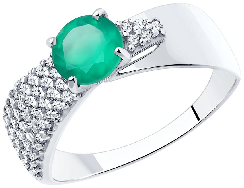 Кольцо Diamant 94-310-00787-1_19 размер 19 вес 2.56 г серебро, агат купить,17442