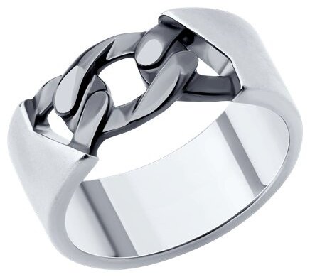 Кольцо Diamant 94-110-02125-1 размер 18 вес 8.78 г серебро, без вставок купить,NaN