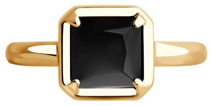 Кольцо Diamant 93-310-01915-1_17 размер 17 вес 1.87 г серебро, оникс купить,21110