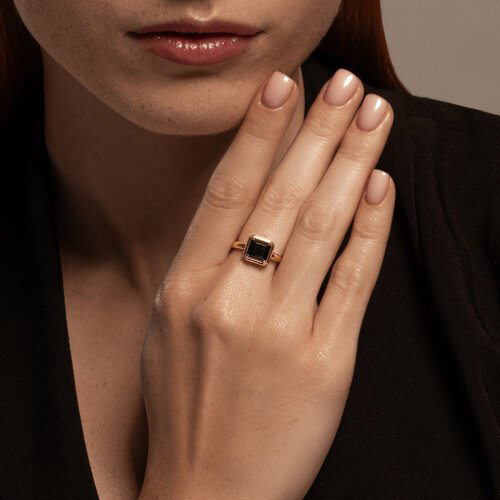 Кольцо Diamant 93-310-01915-1_19 размер 19 вес 1.87 г серебро, оникс купить,28728