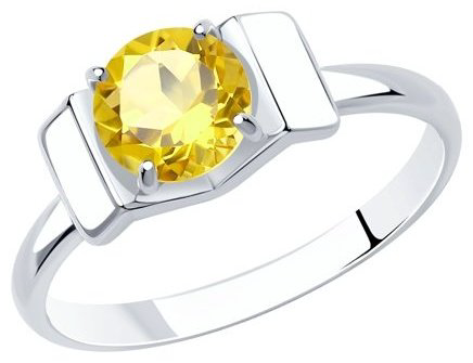 Кольцо Diamant 94-310-00774-3 размер 18.5 вес 1.5 г серебро, цитрин купить,22812