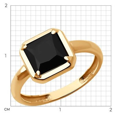 Кольцо Diamant 93-310-01915-1_18 размер 18 вес 1.87 г серебро, оникс купить,19738
