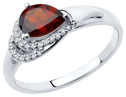 Кольцо Diamant 94-310-00548-2 размер 16.5 вес 1.56 г серебро, фианит купить,31693