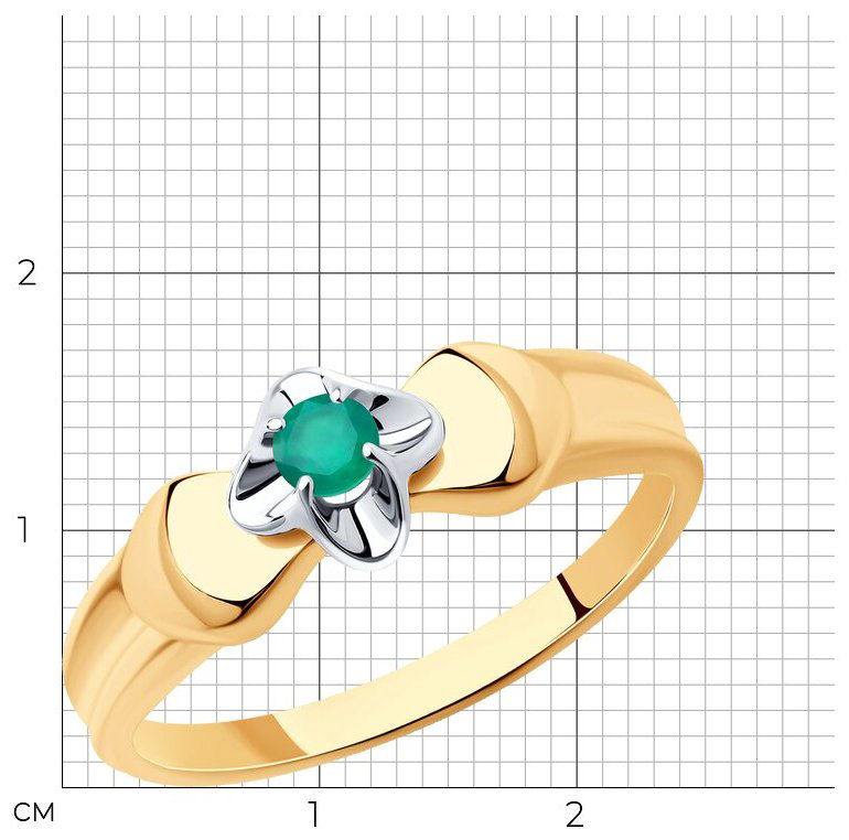 Кольцо Diamant 93-310-00974-1_18 размер 18 вес 2.02 г серебро, агат купить,13338