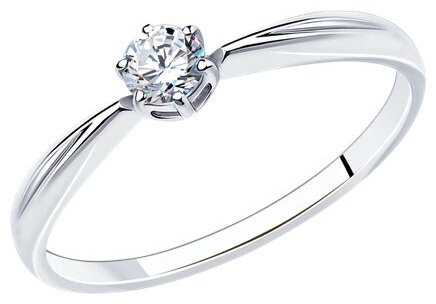 Кольцо Diamant 94-110-01376-1 размер 17 вес 1.05 г серебро, фианит купить,8123