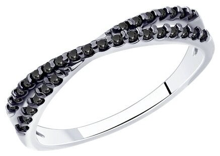 Кольцо Diamant 94-110-01512 размер 19 вес 1.77 г серебро, фианит купить,11635