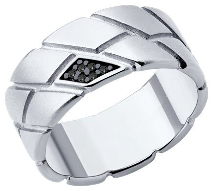 Кольцо Diamant 94-110-02157-1_20 размер 20 вес 8.2 г серебро, фианит купить,NaN