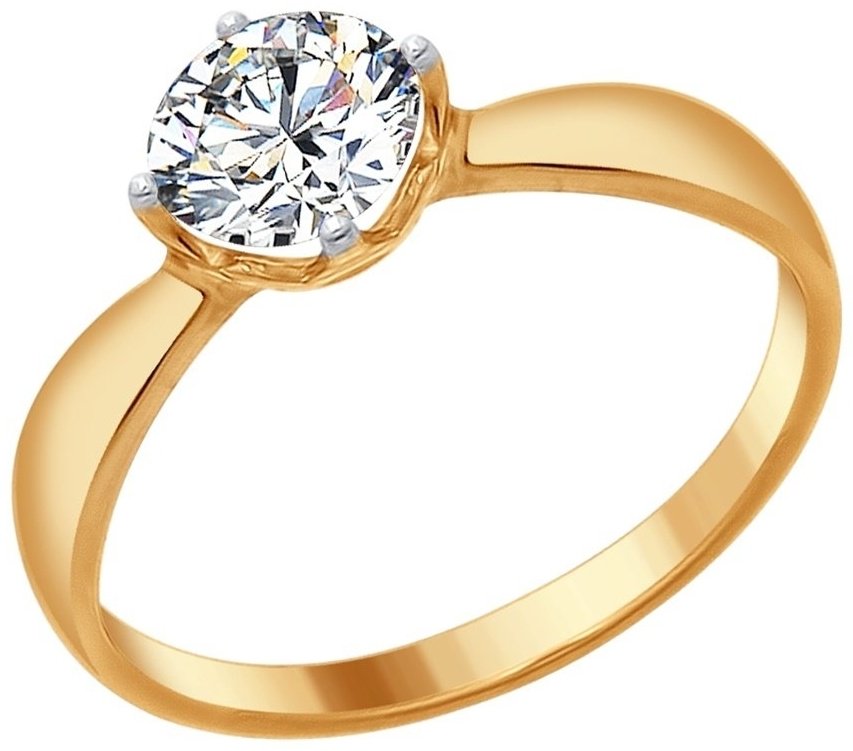 Кольцо SOKOLOV 89010096-sk20 размер 17 вес 1.52 г серебро, фианит Swarovski купить,14833