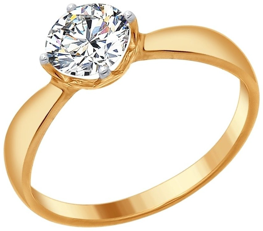 Кольцо SOKOLOV 89010096-sk20 размер 17 вес 1.52 г серебро, фианит Swarovski купить,14833