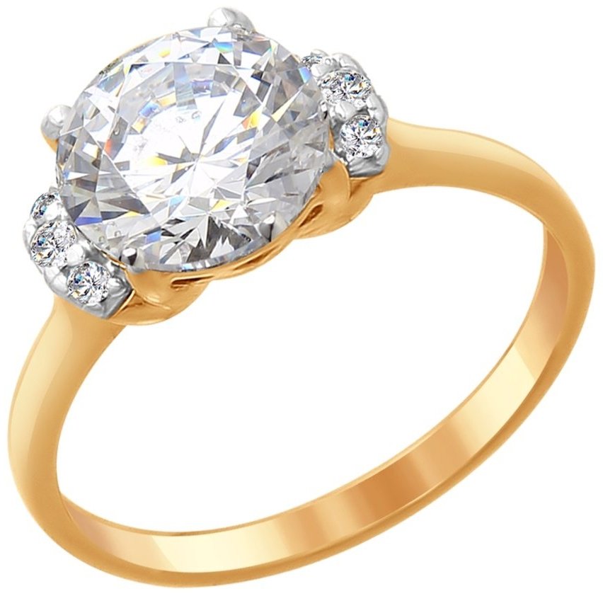 Кольцо SOKOLOV 89010088-sk5 размер 19 вес 2.38 г серебро, фианит Swarovski купить,27774