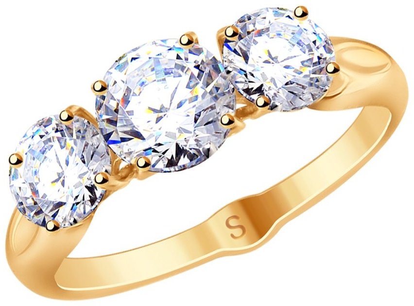 Кольцо SOKOLOV 93010784 размер 18 вес 2.44 г серебро, фианит купить,NaN