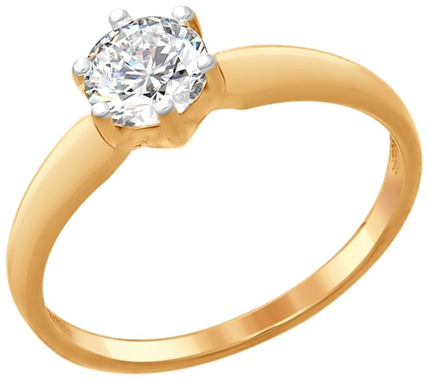 Кольцо SOKOLOV 89010073-sk4 размер 17 вес 1.59 г серебро, фианит Swarovski купить,16489