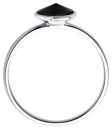 Кольцо SOKOLOV 94013345 17,5 размер 17.5 вес 1.36 г серебро, фианит Swarovski купить,32581