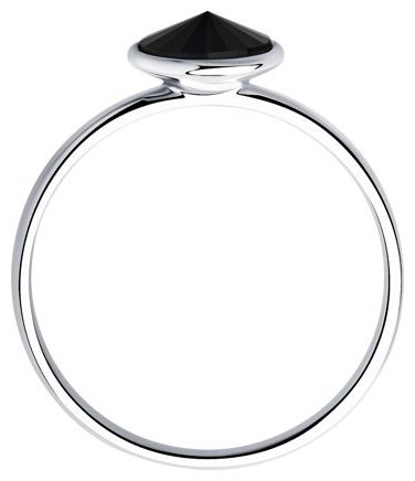 Кольцо SOKOLOV 94013345 17,5 размер 17.5 вес 1.36 г серебро, фианит Swarovski купить,32581